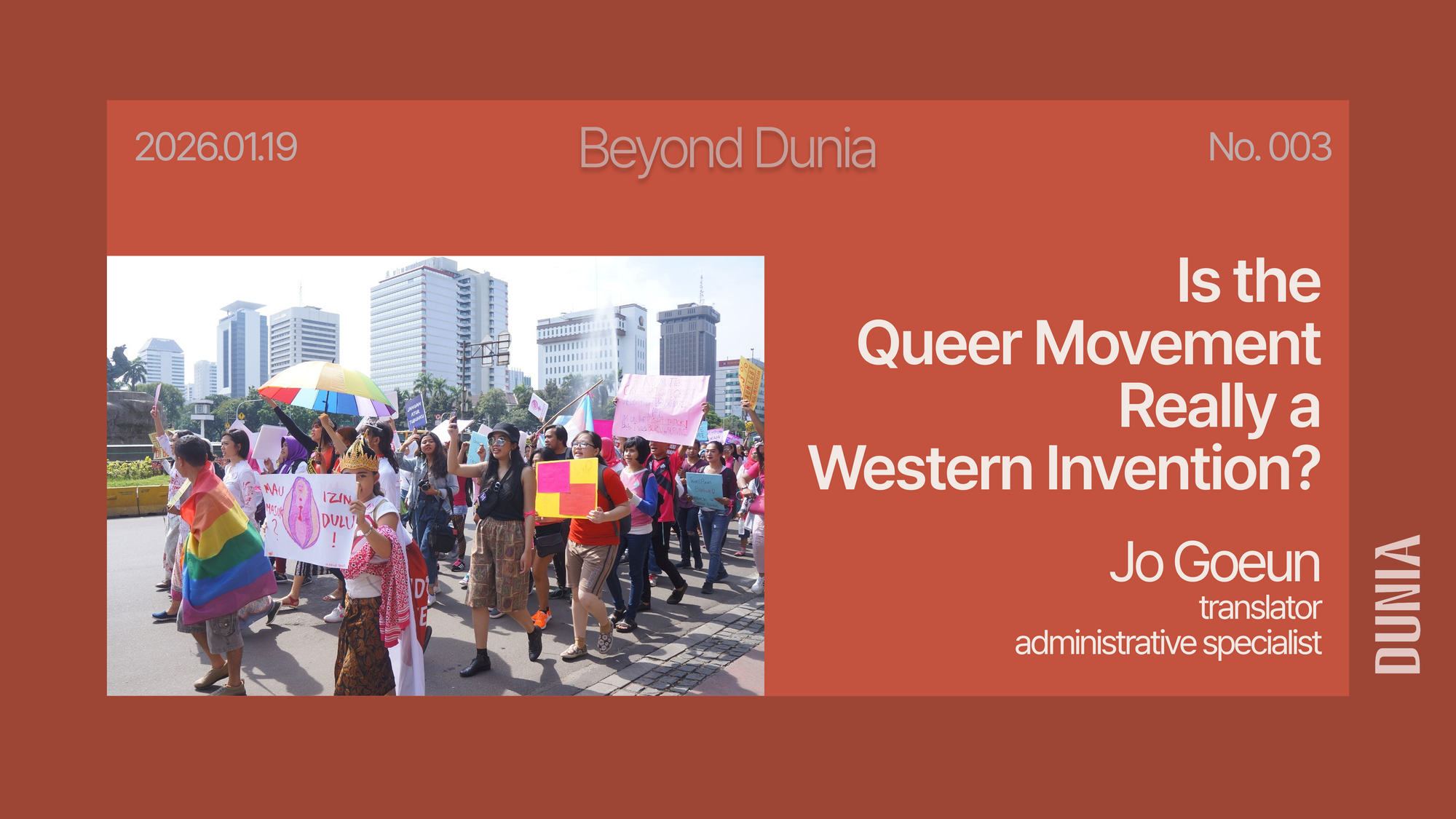 [Beyond DUNIA] Is the Queer Movement Really a Western Invention?
