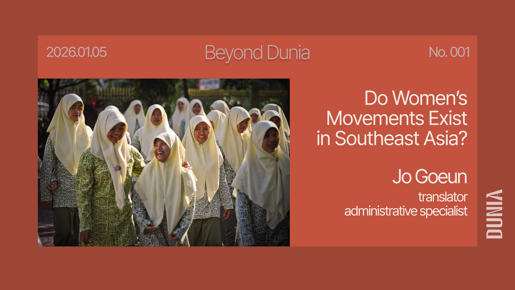 [Beyond DUNIA] Do Women’s Movements Exist in Southeast Asia?